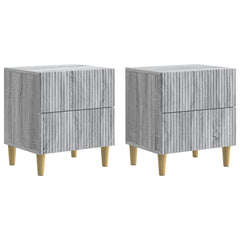 vidaXL Bedside Cabinet 2 pcs Grey Sonoma 43 x 34.5 x 48 cm 2