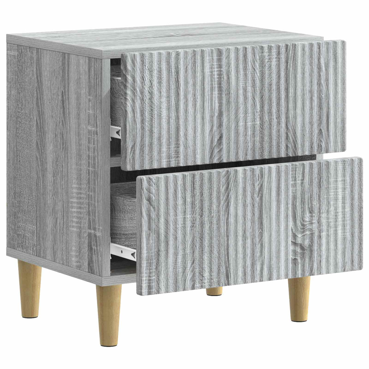vidaXL Bedside Cabinet 2 pcs Grey Sonoma 43 x 34.5 x 48 cm 6