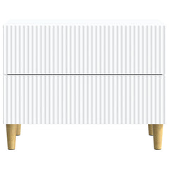 vidaXL Bedside Cabinet White 62 x 34.5 x 48 cm Engineered Wood 5