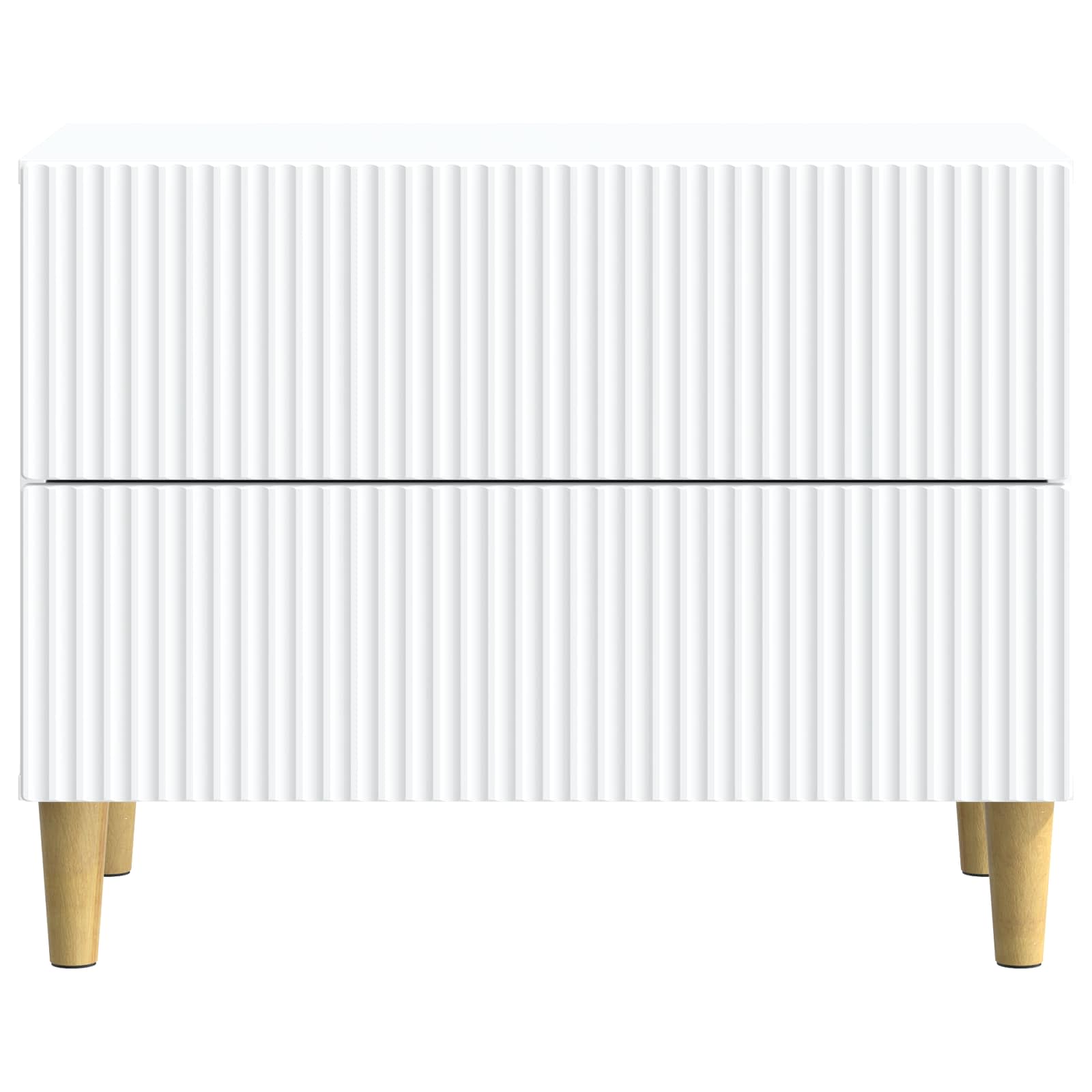 vidaXL Bedside Cabinet White 62 x 34.5 x 48 cm Engineered Wood 5