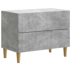 vidaXL Bedside Cabinet Concrete Grey 62 x 34.5 x 48 cm Engineered Wood 2