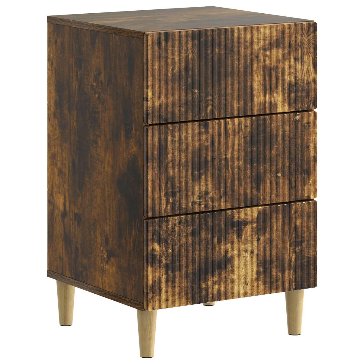 vidaXL Bedside Cabinet Smoked Oak 43 x 41 x 66.5 cm Engineered Wood 2