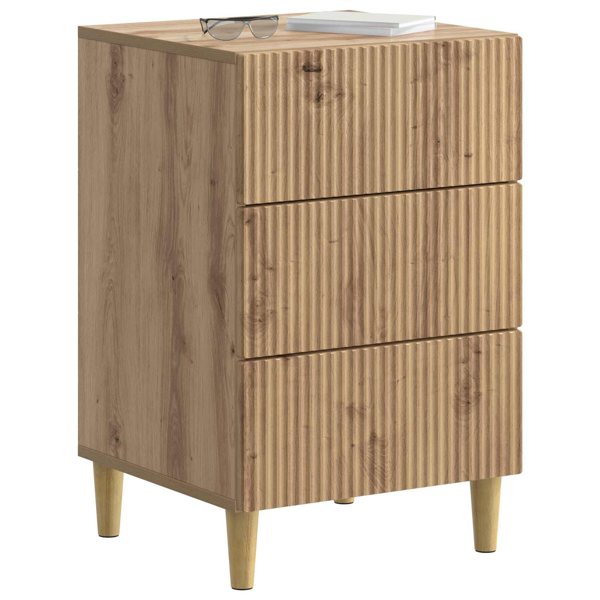vidaXL Bedside Cabinet Artisan Oak 43 x 41 x 66.5 cm Engineered Wood 3