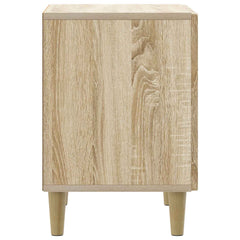 vidaXL Bedside Cabinet Sonoma Oak 43 x 34.5 x 50 cm Engineered Wood 6