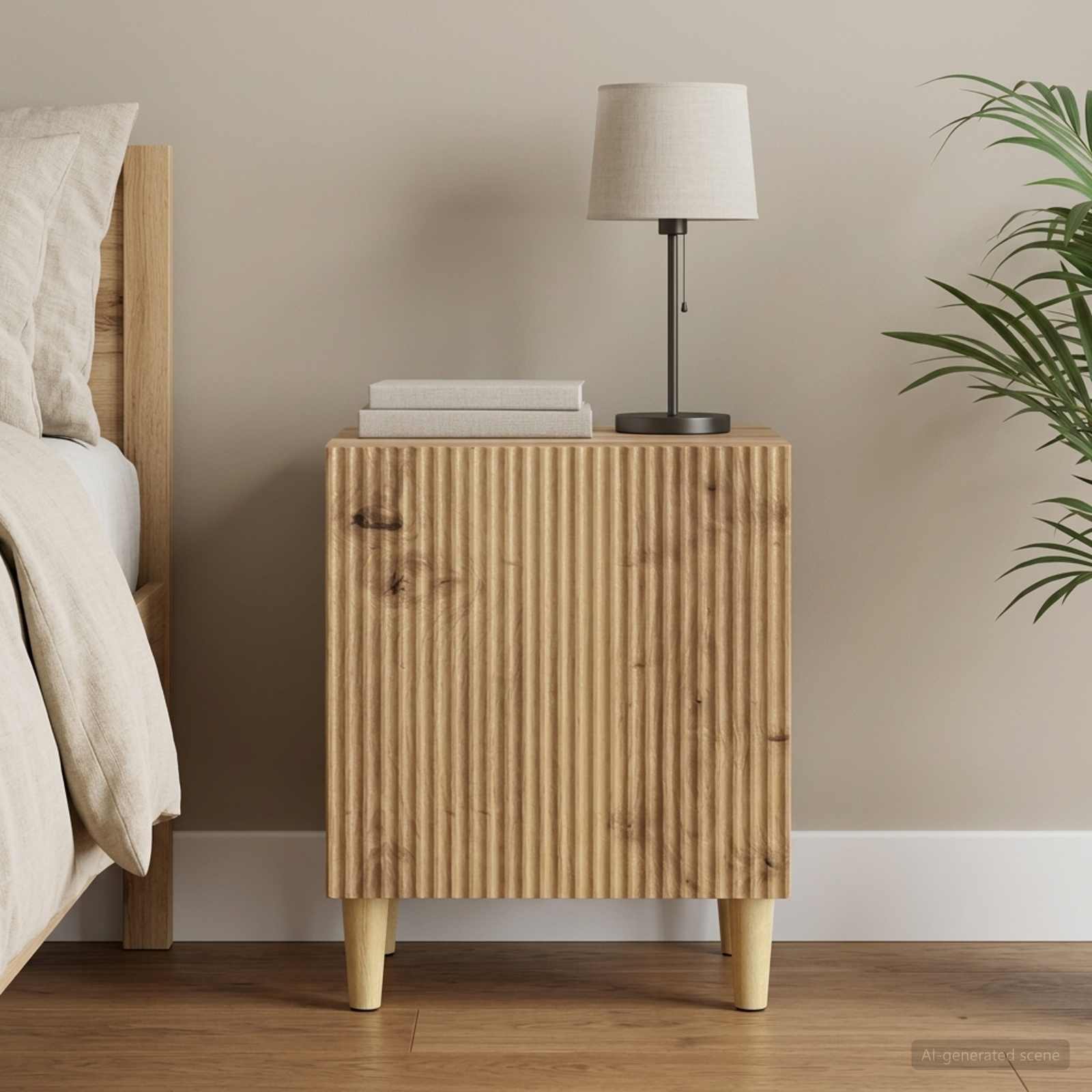vidaXL Bedside Cabinet Artisan Oak 43 x 34.5 x 50 cm Engineered Wood 1