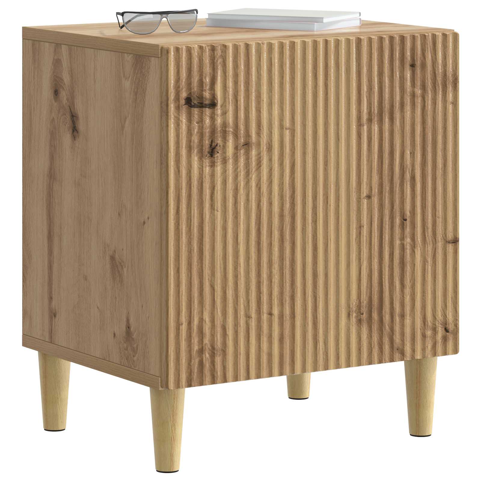 vidaXL Bedside Cabinet Artisan Oak 43 x 34.5 x 50 cm Engineered Wood 3