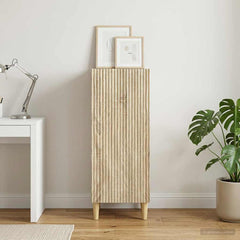 vidaXL Sideboard Sonoma Oak 33 x 34.5 x 90 cm Engineered Wood 4