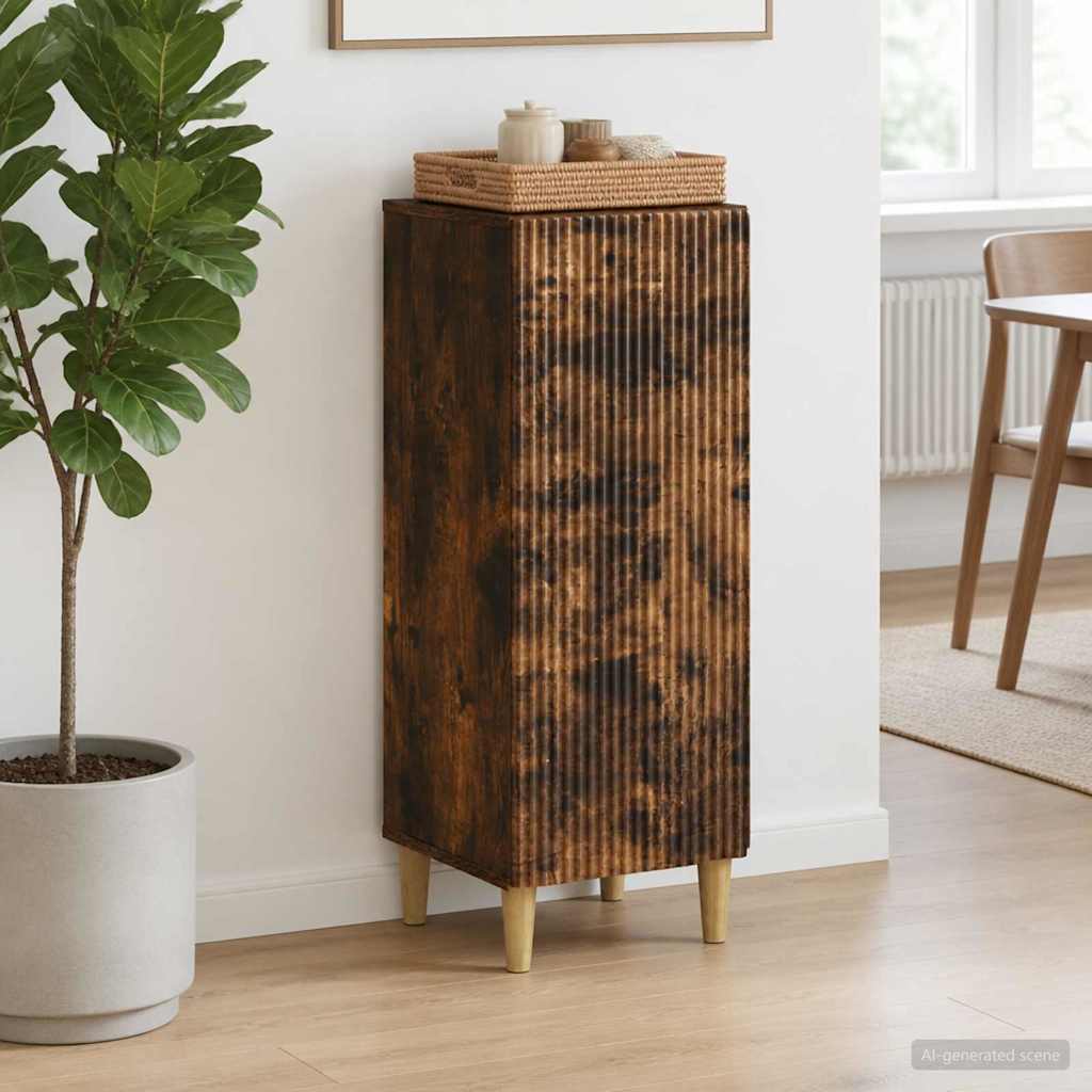 Sideboard 33 x 34.5 x 90 cm Engineered Wood Smoked oak