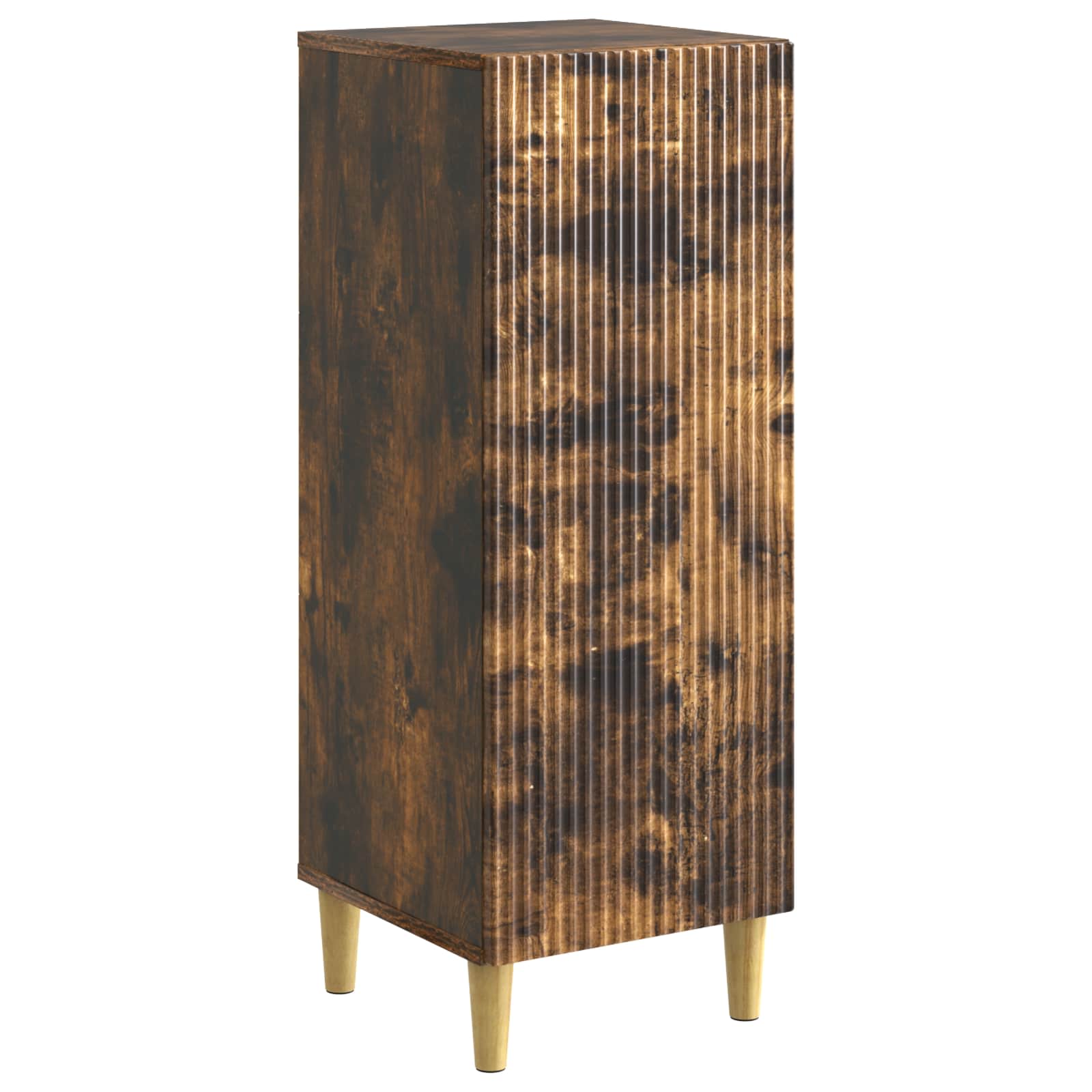 vidaXL Sideboard Smoked Oak 33 x 34.5 x 90 cm Engineered Wood 2