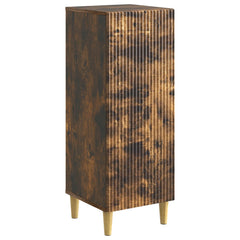 vidaXL Sideboard Smoked Oak 33 x 34.5 x 90 cm Engineered Wood 2
