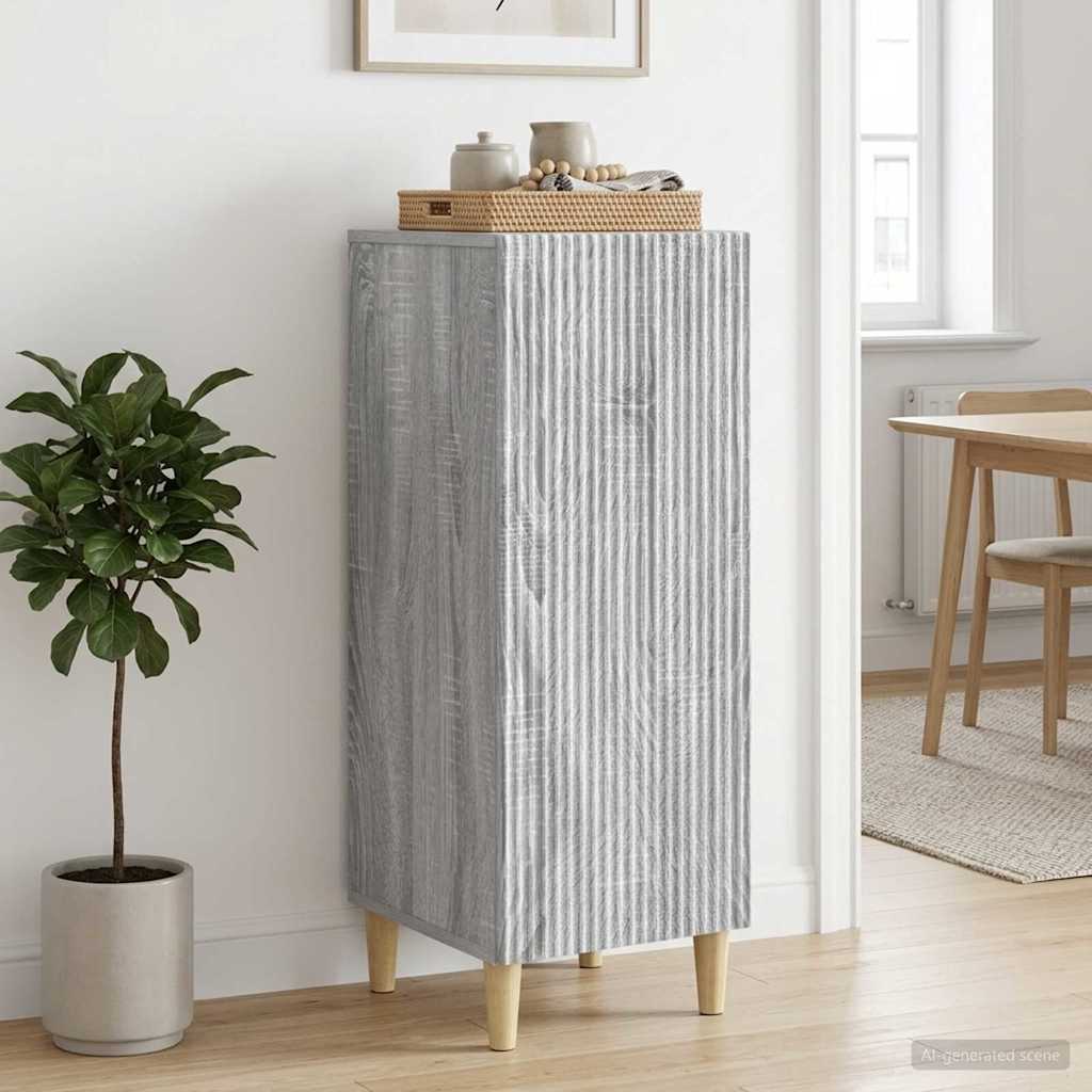 Sideboard 33 x 34.5 x 90 cm Engineered Wood Grey sonoma