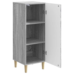 vidaXL Sideboard Grey Sonoma 33 x 34.5 x 90 cm Engineered Wood 5