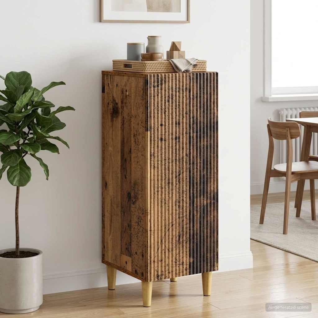 Sideboard 33 x 34.5 x 90 cm Engineered Wood Old wood