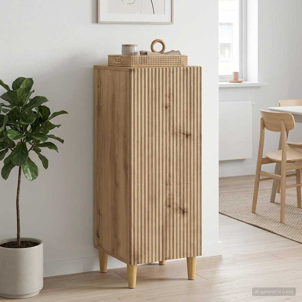 vidaXL Sideboard Artisan Oak 33 x 34.5 x 90 cm Engineered Wood 4