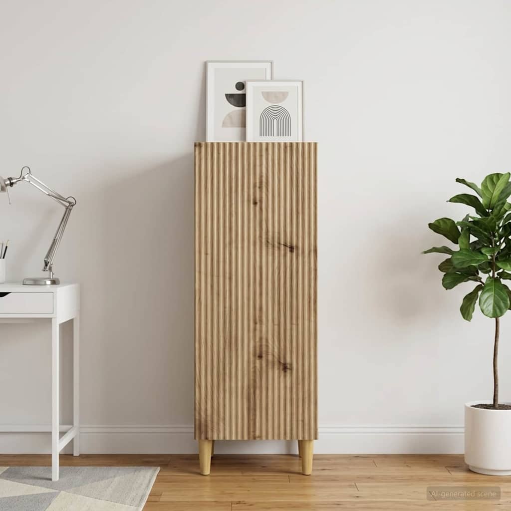 vidaXL Sideboard Artisan Oak 33 x 34.5 x 90 cm Engineered Wood 1