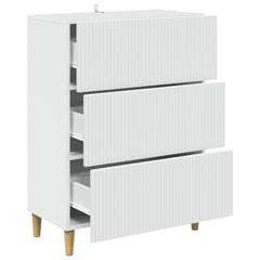vidaXL Drawer Cabinet White 66 x 34.5 x 90 cm Engineered Wood 5