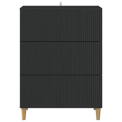 vidaXL Drawer Cabinet 66 x 34.5 x 90 cm Engineered Wood Black 6