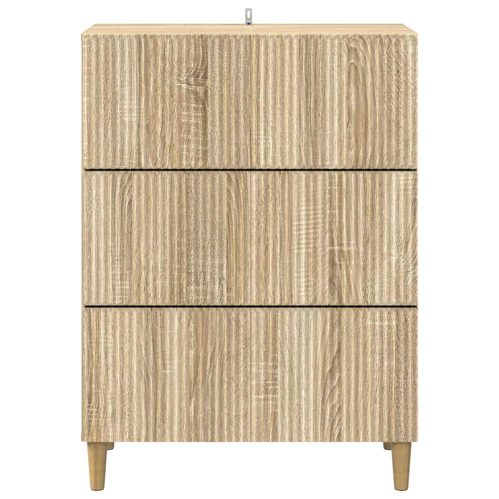 vidaXL Drawer Cabinet 66 x 34.5 x 90 cm Engineered Wood Sonoma Oak 6