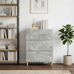 vidaXL Drawer Cabinet 66 x 34.5 x 90 cm Engineered Wood Concrete Grey 4