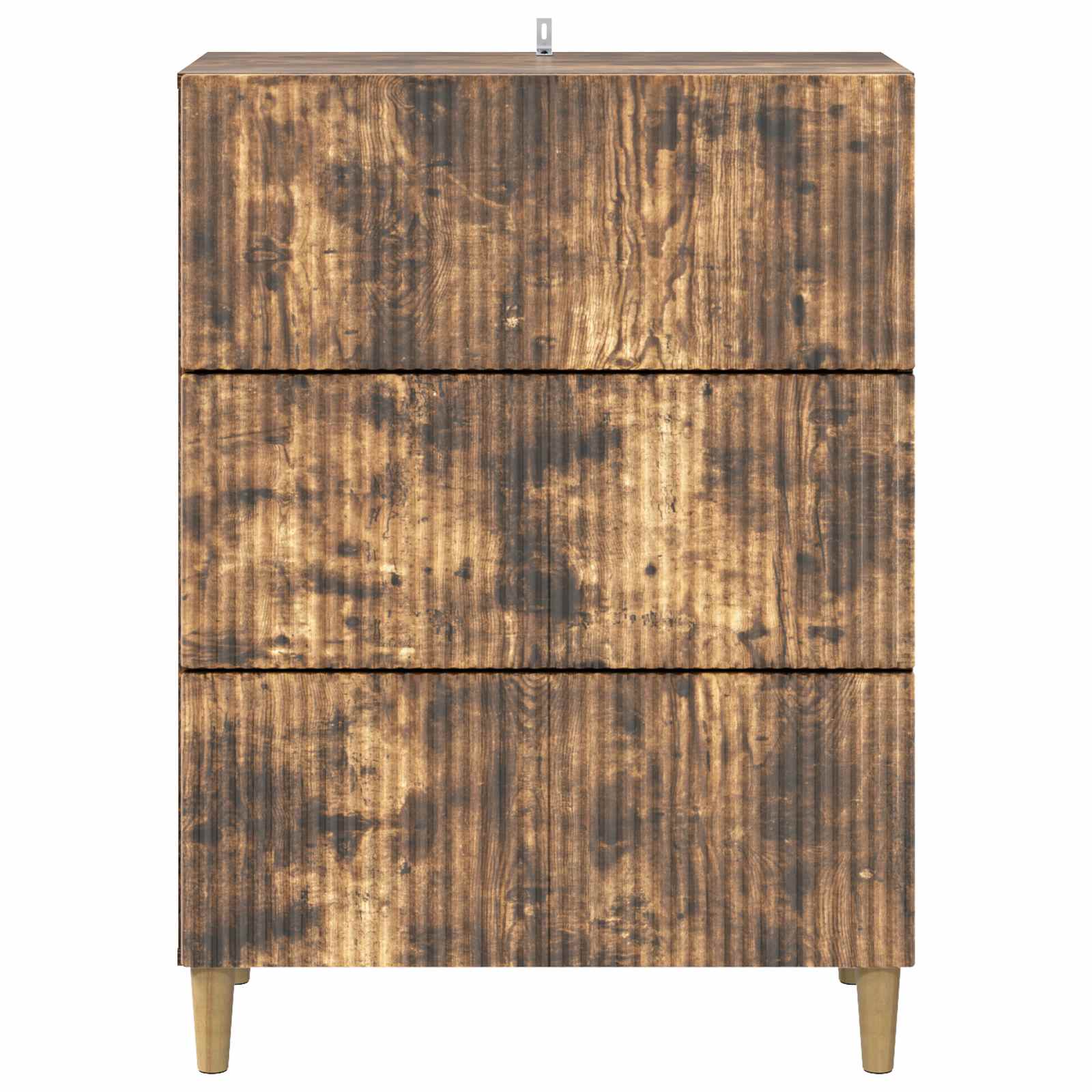 vidaXL Drawer Cabinet 66 x 34.5 x 90 cm Engineered Wood Smoked Oak 6