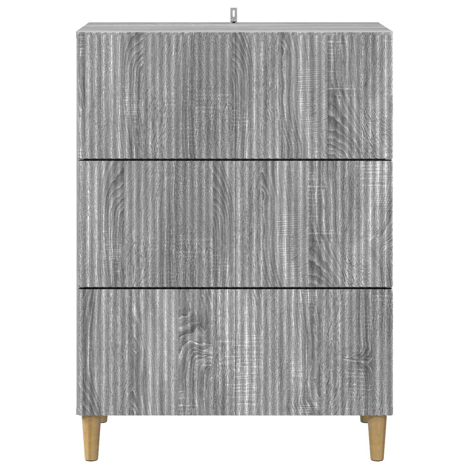 vidaXL Drawer Cabinet 66 x 34.5 x 90 cm Engineered Wood Grey Sonoma 6
