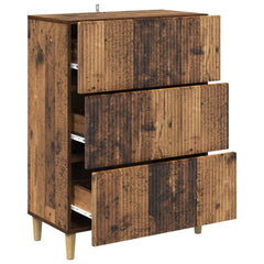vidaXL Drawer Cabinet 66 x 34.5 x 90 cm Engineered Wood Old Wood 5