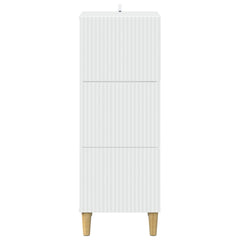 vidaXL Drawer Cabinet White 33 x 34.5 x 90 cm Engineered Wood 6