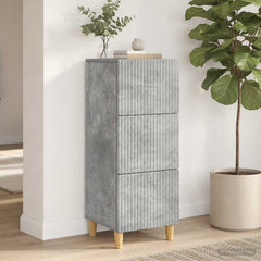 vidaXL Drawer Cabinet Concrete Grey 33 x 34.5 x 90 cm Engineered Wood 4