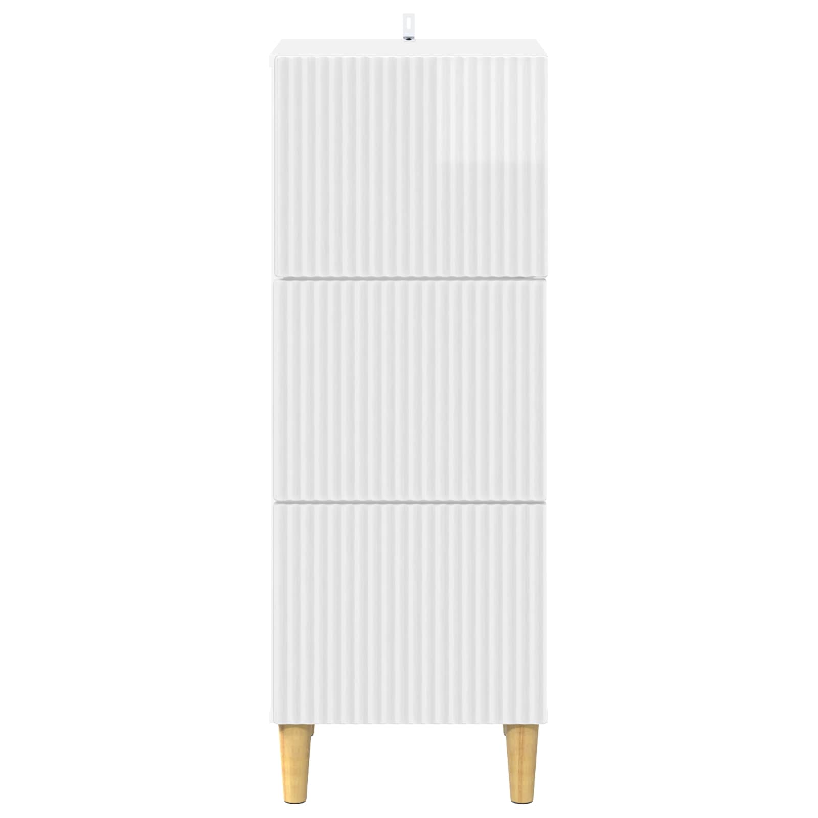 vidaXL Drawer Cabinet High Gloss White 33 x 34.5 x 90 cm 6
