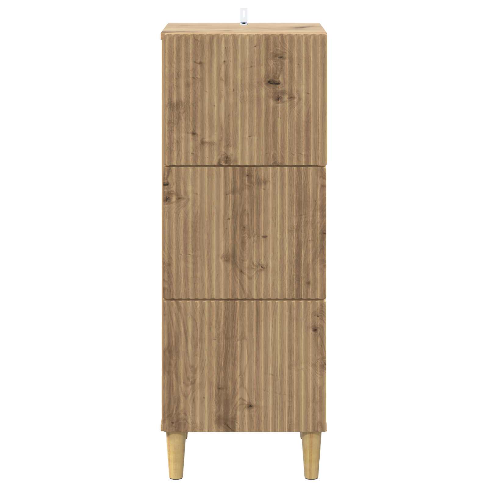 vidaXL Drawer Cabinet 33 x 34.5 x 90 cm Engineered Wood Artisan Oak 6