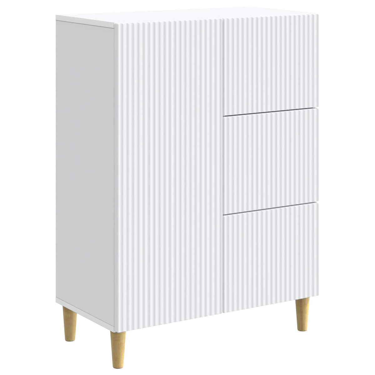 Sideboard 66 x 34.5 x 90 cm Engineered Wood White