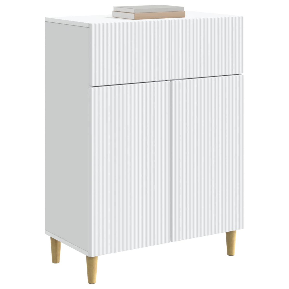 Sideboard 66 x 34.5 x 90 cm Engineered Wood White