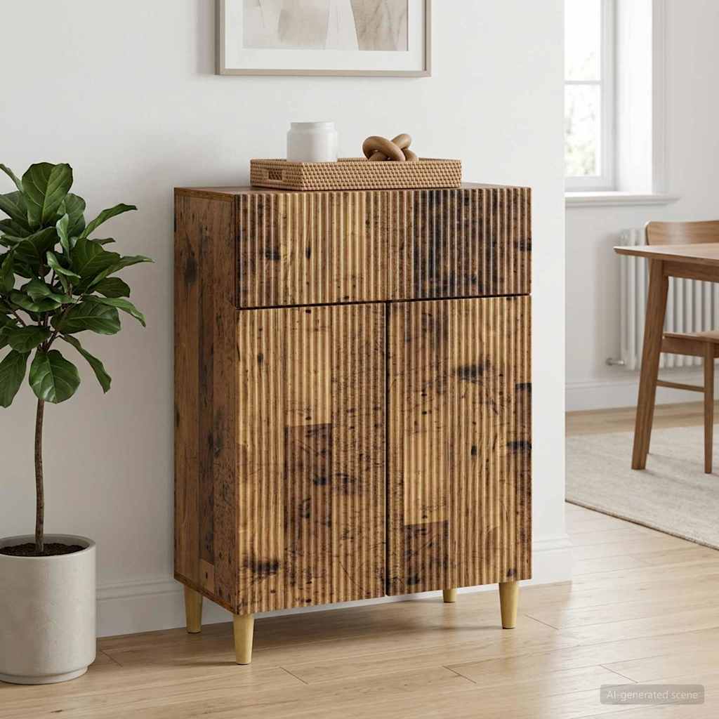 Sideboard 66 x 34.5 x 90 cm Engineered Wood Old wood
