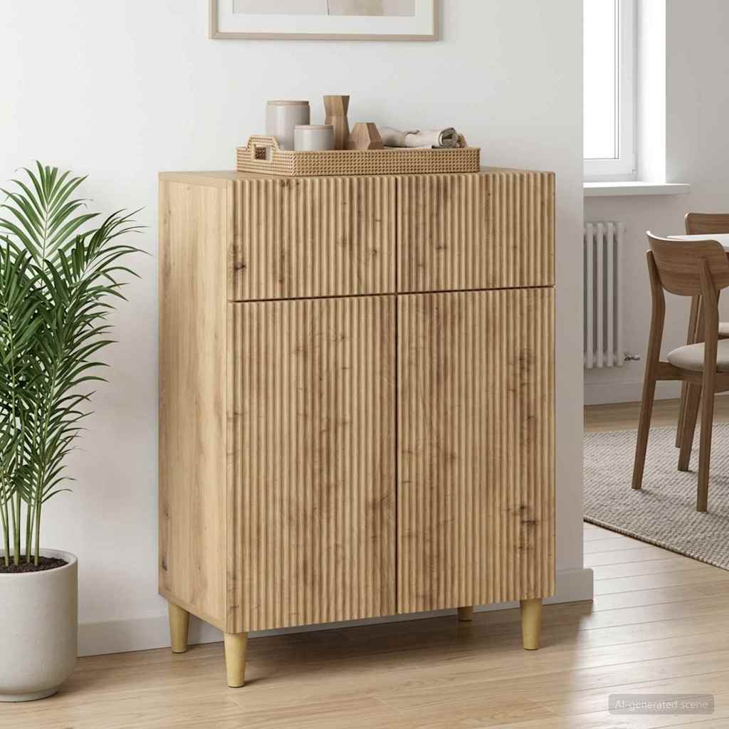 Sideboard 66 x 34.5 x 90 cm Engineered Wood Artisan oak
