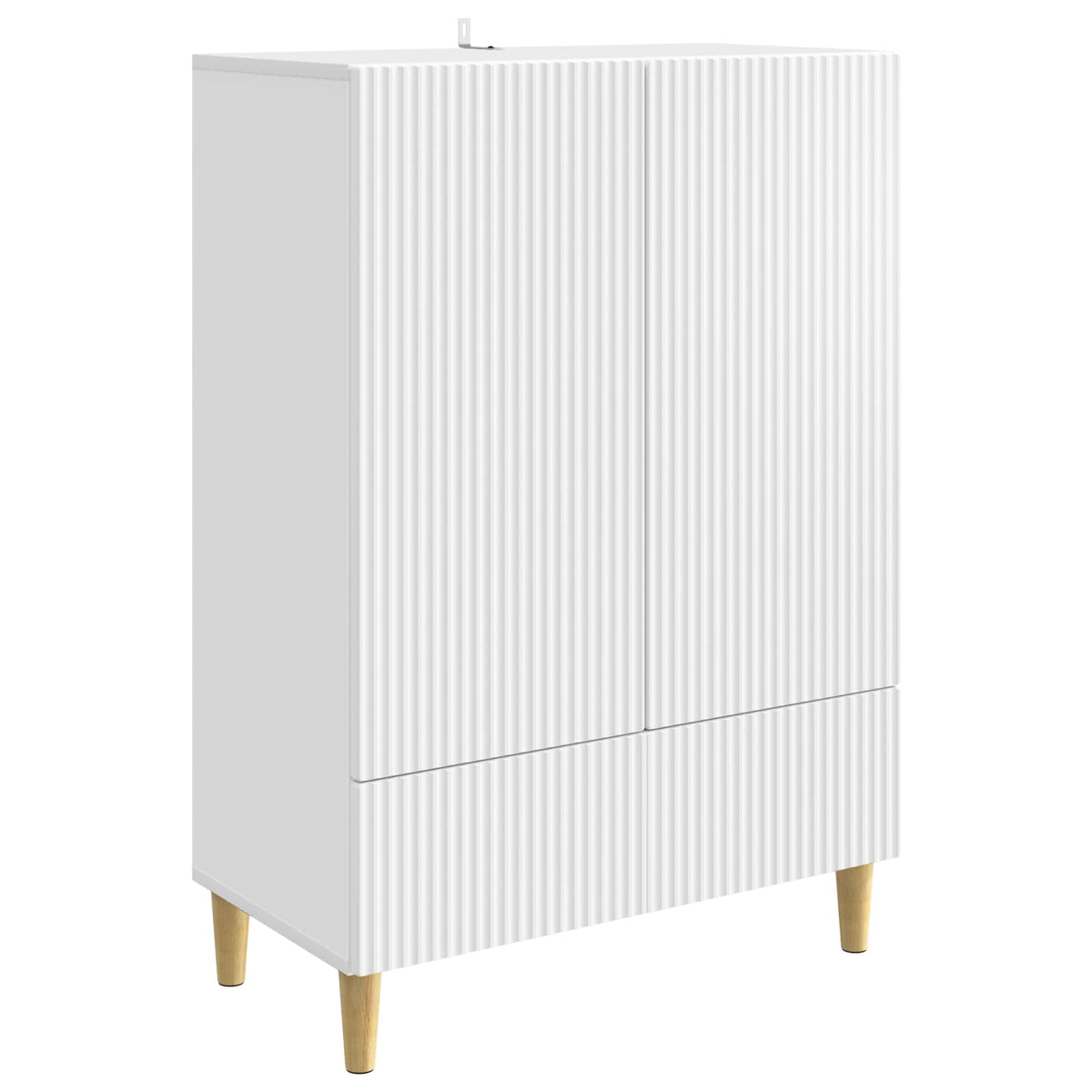 Sideboard 66 x 34.5 x 95 cm Engineered Wood White