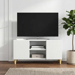 TV Cabinet 102 x 34.5 x 50 cm Engineered Wood White