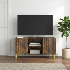 TV Cabinet 102 x 34.5 x 50 cm Engineered Wood Smoked oak