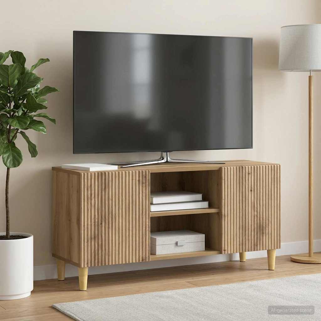 TV Cabinet 102 x 34.5 x 50 cm Engineered Wood Artisan oak