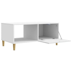 Coffee Table 90 x 50 x 40 cm Engineered Wood White