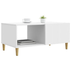 Coffee Table 90 x 50 x 40 cm Engineered Wood White