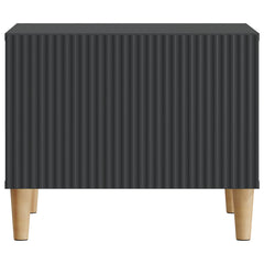 vidaXL Coffee Table with Drawer Black 49 x 50 x 40 cm Engineered Wood 5