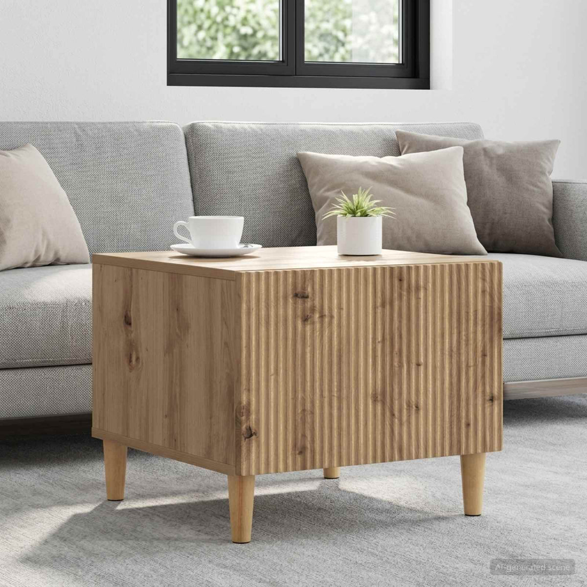 Coffee Table 49 x 50 x 40 cm Engineered Wood Artisan oak