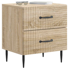 vidaXL Bedside Cabinet 2 pcs Sonoma Oak 43 x 34.5 x 47.5 cm 3