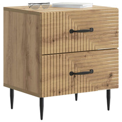 vidaXL Bedside Cabinet 2 pcs Artisan Oak 43 x 34.5 x 47.5 cm 3