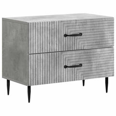 vidaXL Bedside Cabinet with Drawer Concrete Grey 62 x 34.5 x 47.5 cm 2