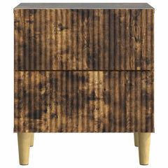 vidaXL Bedside Cabinet Smoked Oak 62 x 34.5 x 47.5 cm Engineered Wood 5