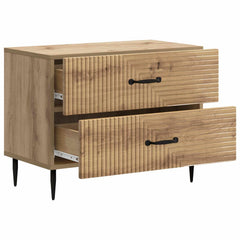 vidaXL Bedside Cabinet Artisan Oak 62 x 34.5 x 47.5 cm Engineered Wood 4