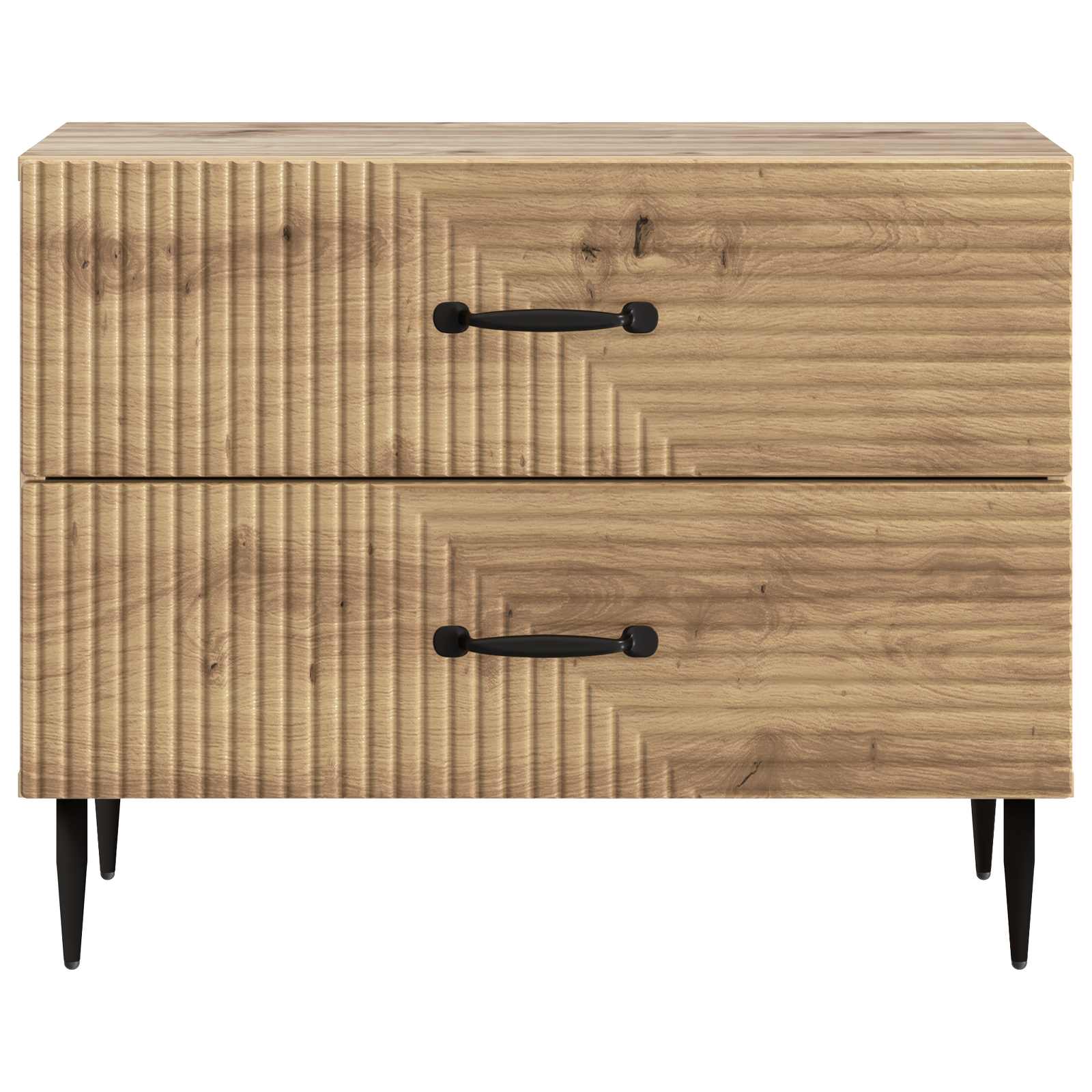 vidaXL Bedside Cabinet Artisan Oak 62 x 34.5 x 47.5 cm Engineered Wood 5