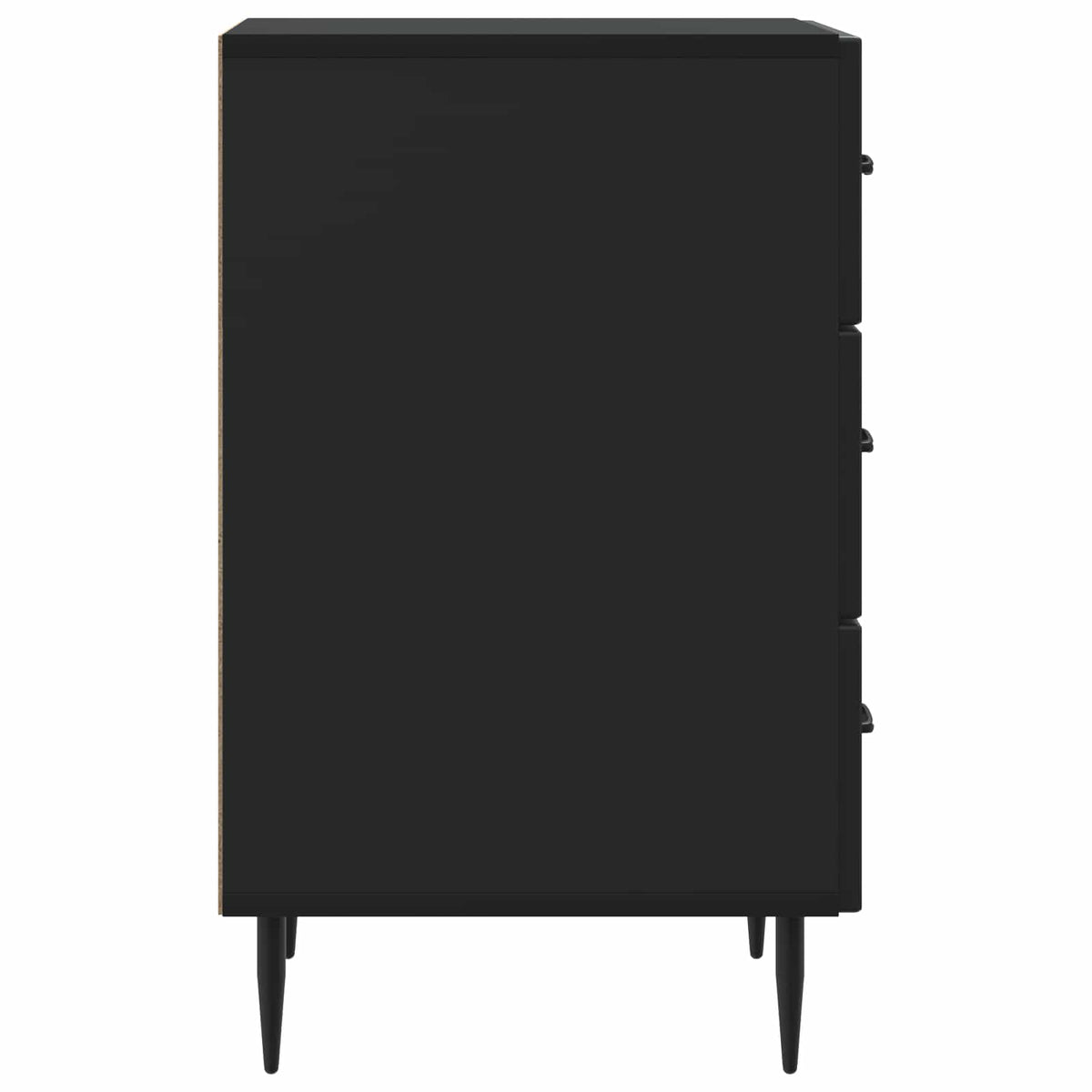 vidaXL Bedside Cabinet Black 43 x 41 x 66.5 cm Engineered Wood 6