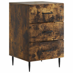 vidaXL Bedside Cabinet Smoked Oak 43 x 41 x 66.5 cm Engineered Wood 2